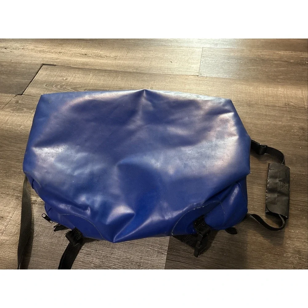 Vintage LL Bean Frost-Pak Cooler Bag 18in x14in Blue Insulated Boat Stains
